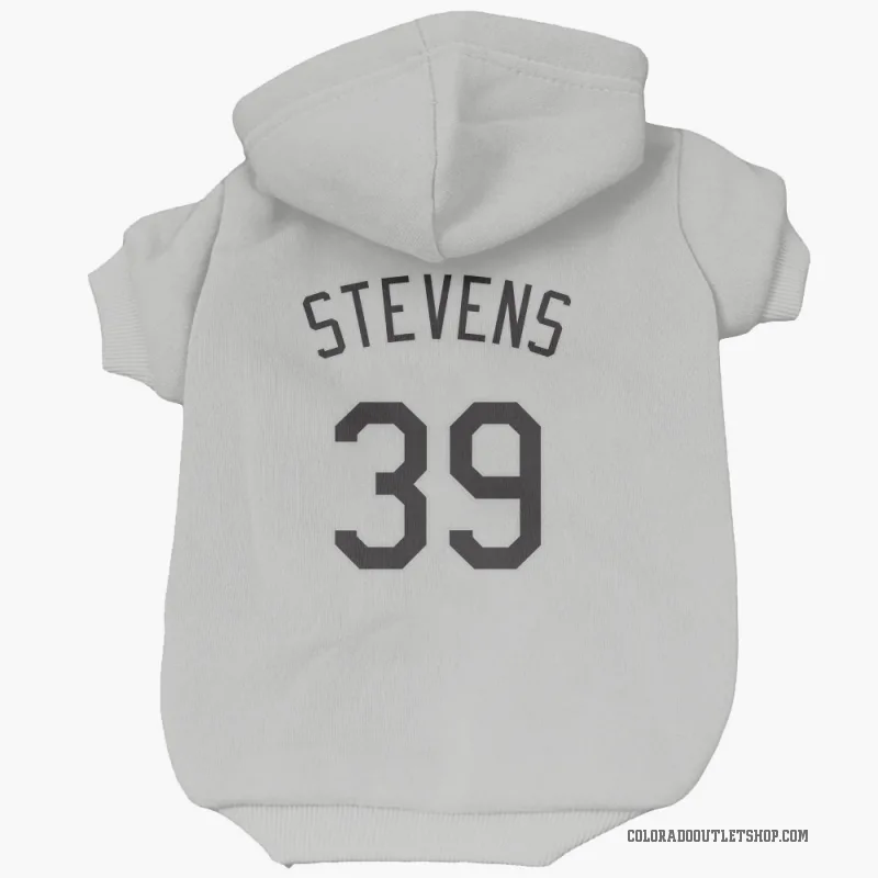 Chad Stevens  White Colorado Rockies  Cat & Dog Pet Hoodie