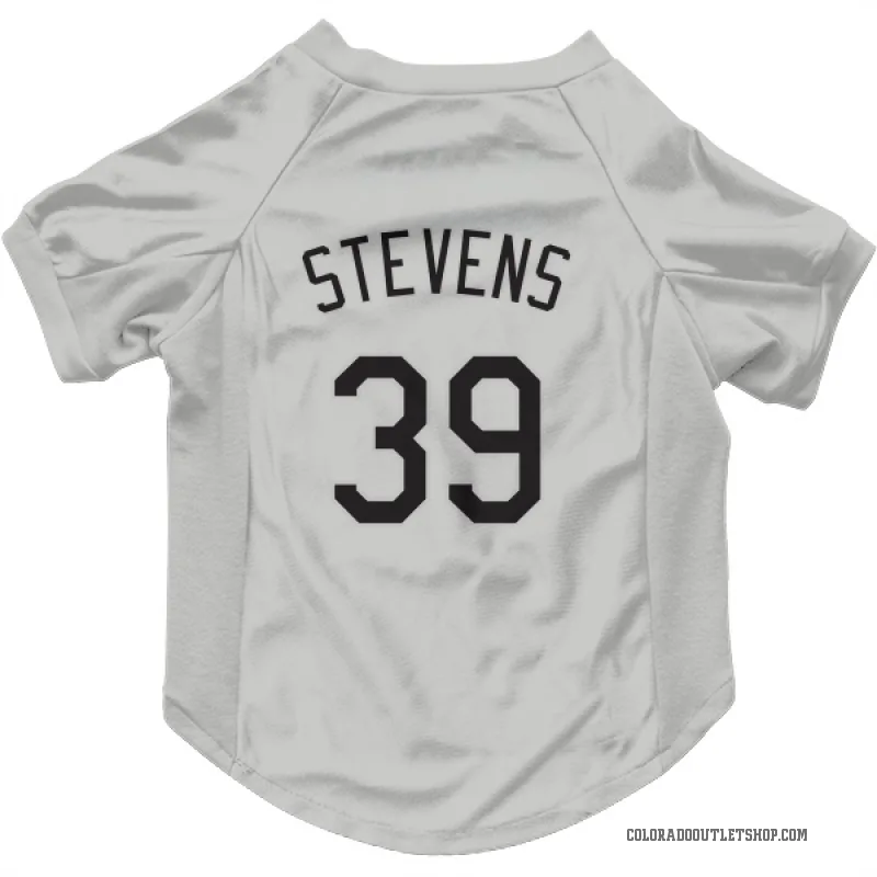 Chad Stevens  White Colorado Rockies  Cat & Dog Pet Jersey