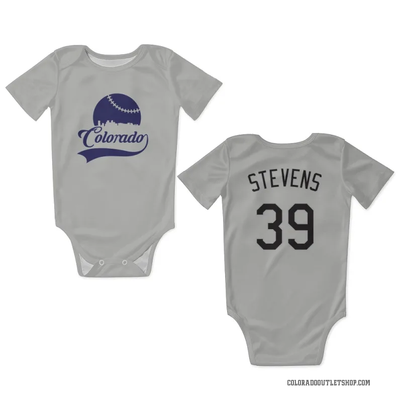 Chad Stevens  White Colorado Rockies  Newborn & Infant Bodysuit