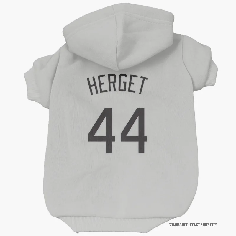 Jimmy Herget White Colorado Rockies Cat & Dog Pet Hoodie