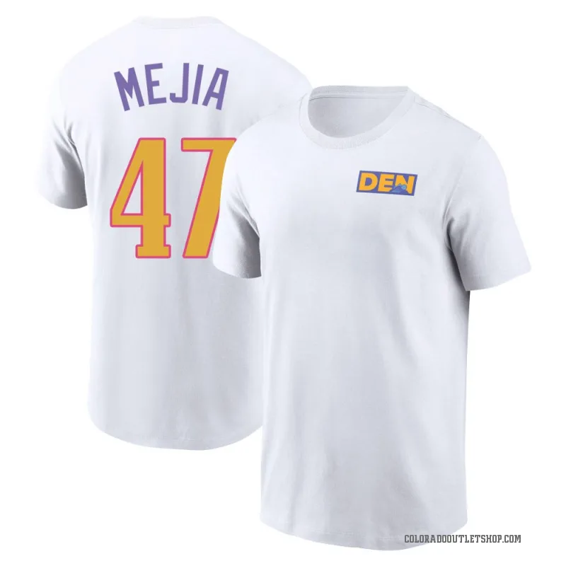Juan Mejia Men's White Colorado Rockies 2025 City Connect Graphic T-Shirt