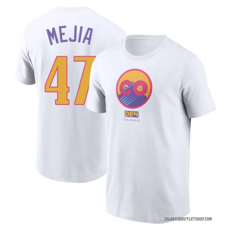Juan Mejia Men's White Colorado Rockies 2025 City Connect T-Shirt