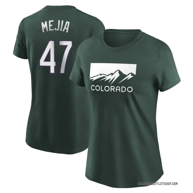 Juan Mejia Women's Green Colorado Rockies 2022 City Connect T-Shirt