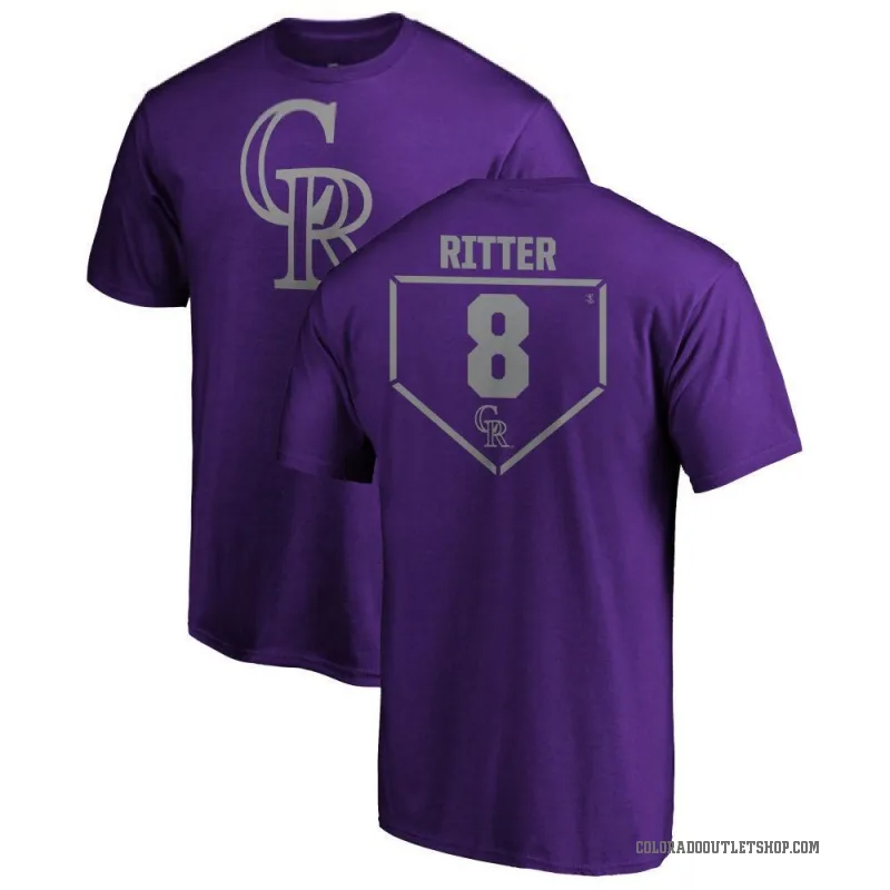 Ryan Ritter Men's Purple Colorado Rockies RBI T-Shirt -