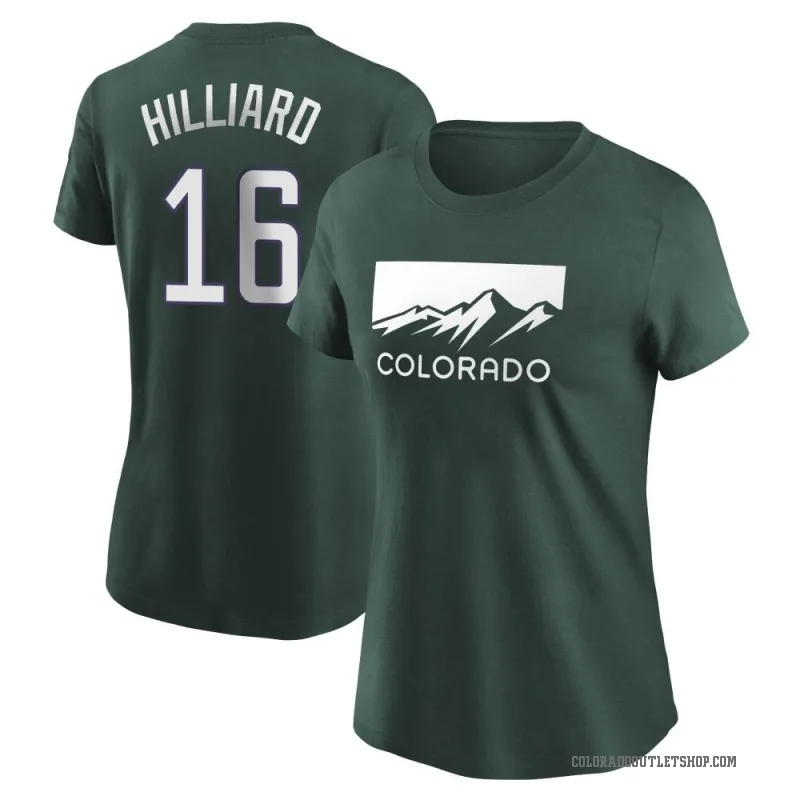 Sam Hilliard Women's Green Colorado Rockies 2022 City Connect T-Shirt