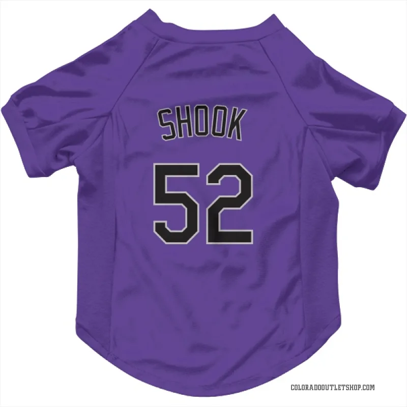 TJ Shook  Purple Colorado Rockies  Cat & Dog Pet Jersey
