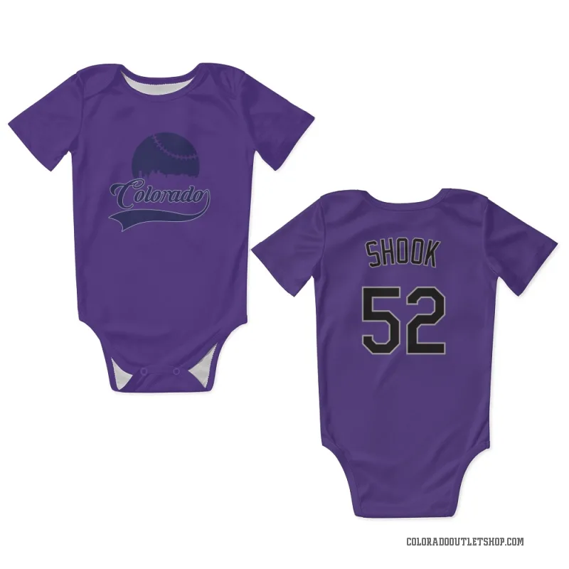TJ Shook  Purple Colorado Rockies  Newborn & Infant Bodysuit