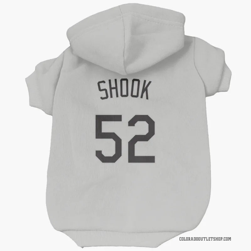 TJ Shook  White Colorado Rockies  Cat & Dog Pet Hoodie