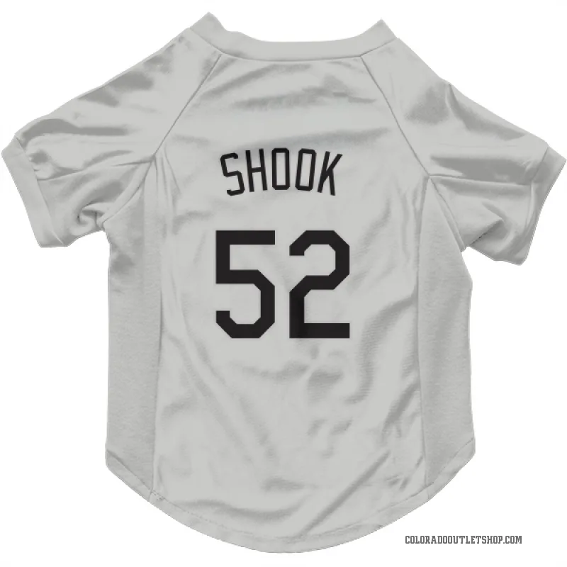 TJ Shook  White Colorado Rockies  Cat & Dog Pet Jersey