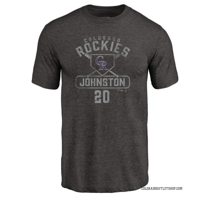 Troy Johnston Men's Black Colorado Rockies Base Runner T-Shirt -