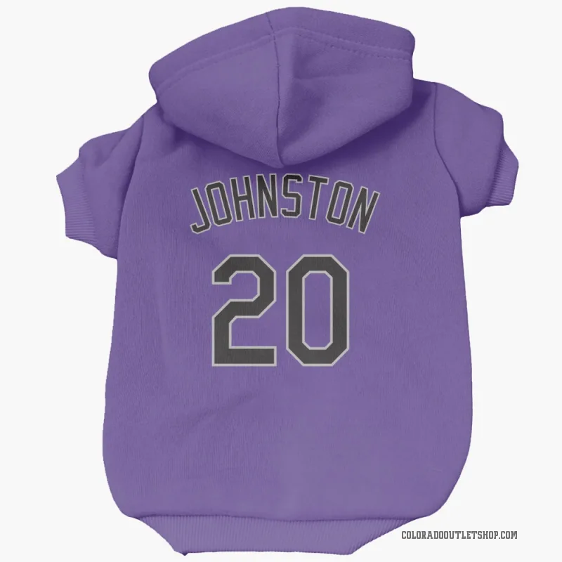 Troy Johnston  Purple Colorado Rockies  Cat & Dog Pet Hoodie